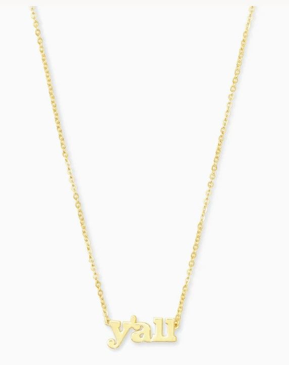 Y&#39;all Pendant 18K Gold Vermeil