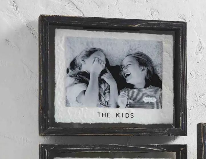 The Kids Black Glass Frame