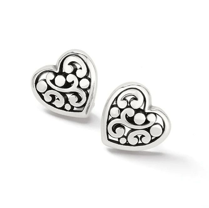 Contempo Heart Post Earrings