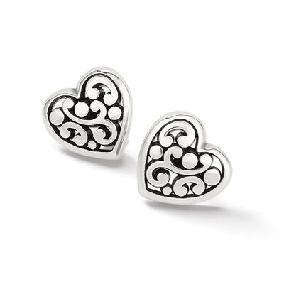 Contempo Heart Post Earrings