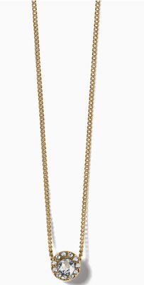 Illumina Solitaire Gold Necklace