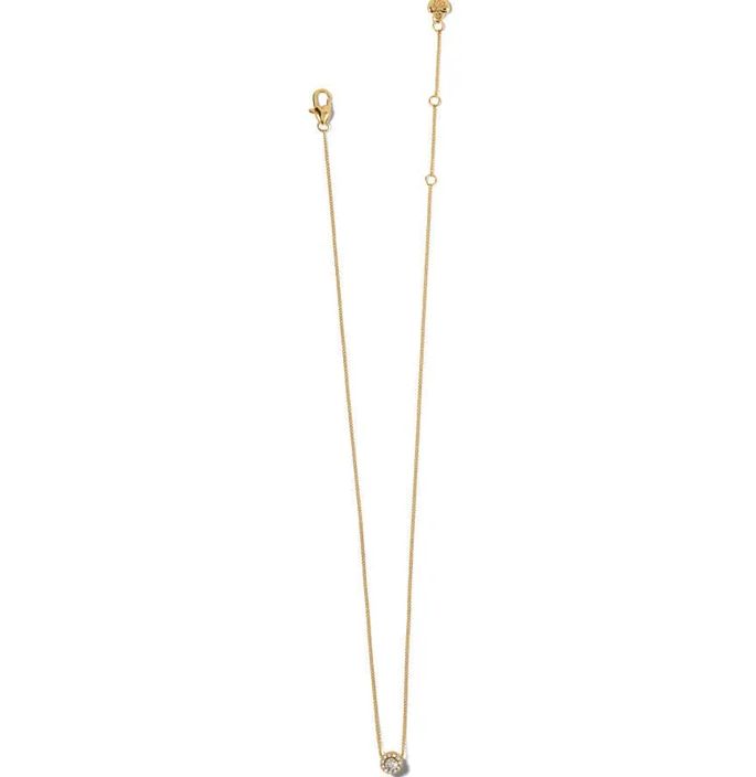 Illumina Solitaire Gold Necklace