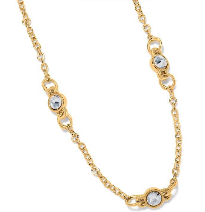 Illumina Petite Collar Gold Necklace