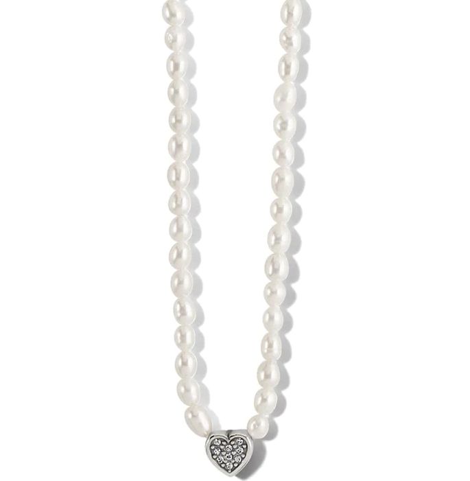 Meridian Zenith Heart Pearl Necklace