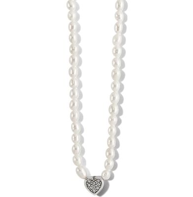 Meridian Zenith Heart Pearl Necklace