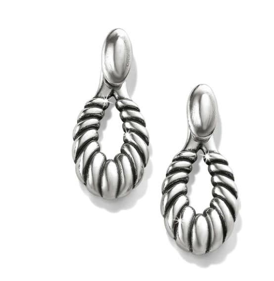 Ferrara Athena Scalloped Post Drop Earrings