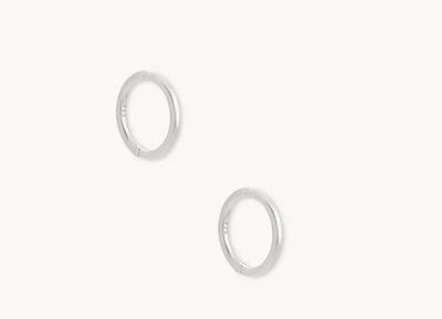 The Keeley 10mm Huggie Earrings in Sterling Silver