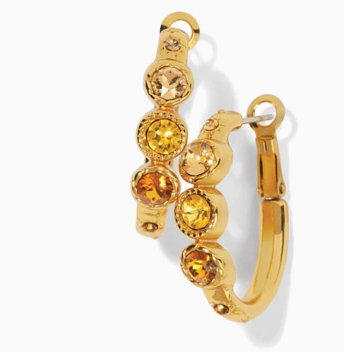 Halo Glow Trio Hoop Earrings Gold