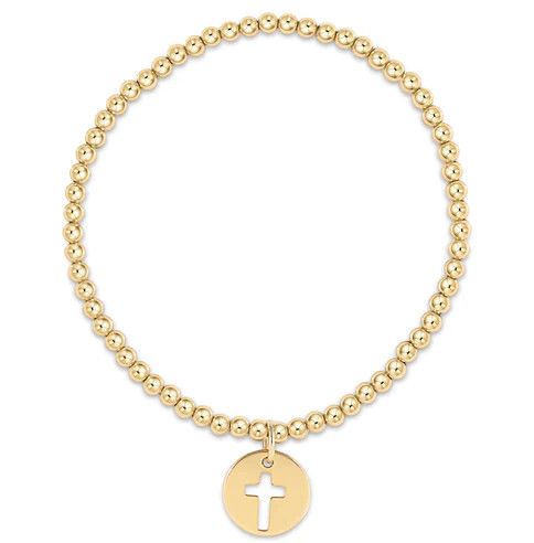 Classic Gold 3mm Blessed Gold Disc