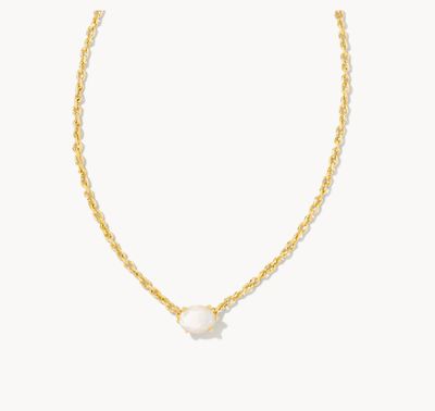 The Cailin Gold Pendant in Ivory Mother of Pearl