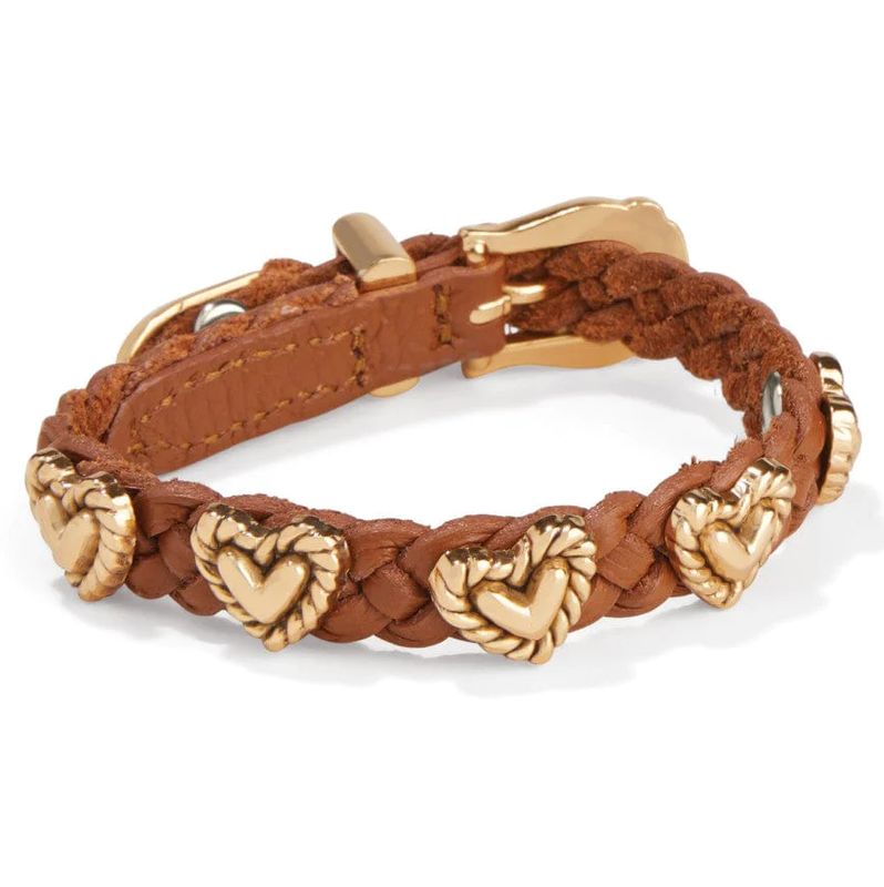 Roped Heart Braid Bandit Tan and Gold