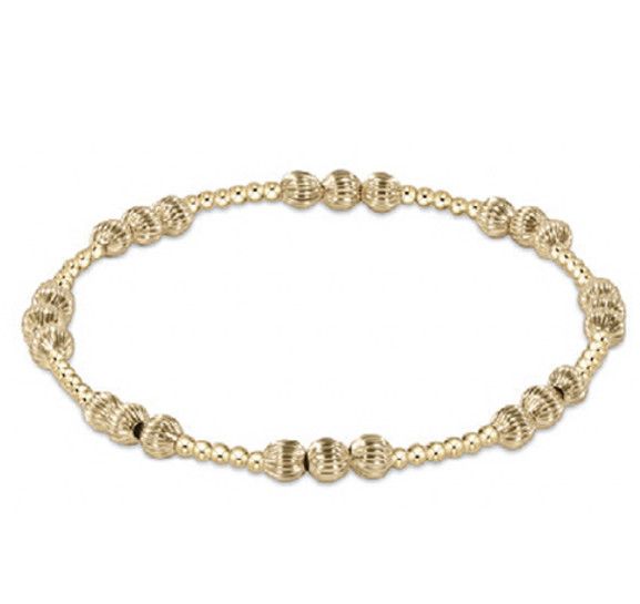 Enewton EXTENDS Dignity Joy Pattern 4mm Gold Bead Bracelet