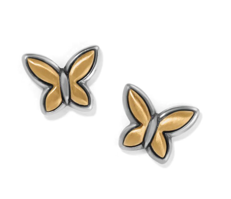 Goldie Wings Mini Post Earrings GOLD/SILVER
