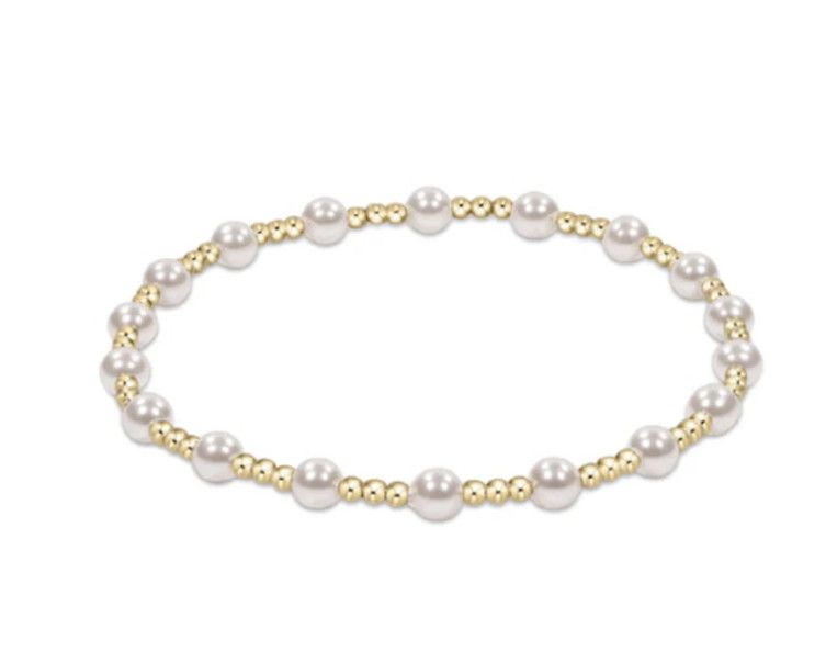 Enewton EXTENDS Classic Sincerity Pattern 4mm Bracelet Pearl