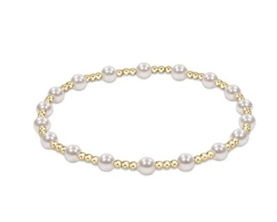 Enewton EXTENDS Classic Sincerity Pattern 4mm Bracelet Pearl