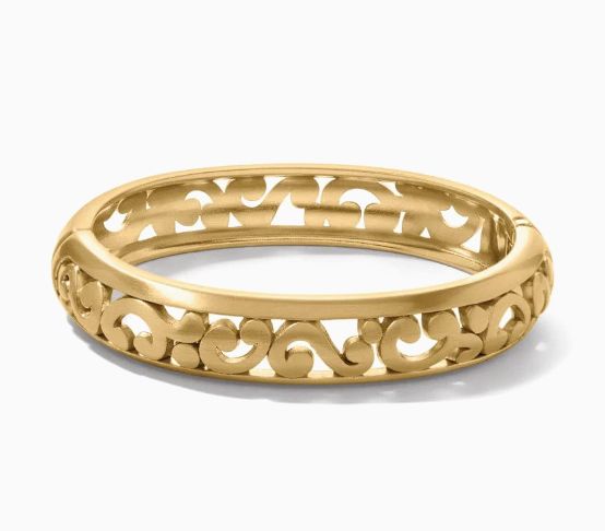 Contempo Medium Hinged Bangle GOLD