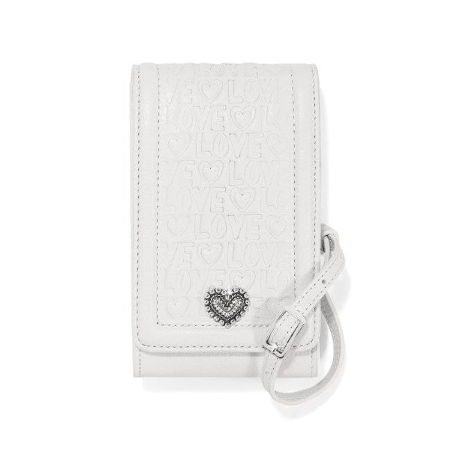 Deeply In Love White Phone Organizer