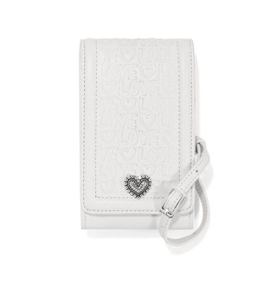 Deeply In Love White Phone Organizer