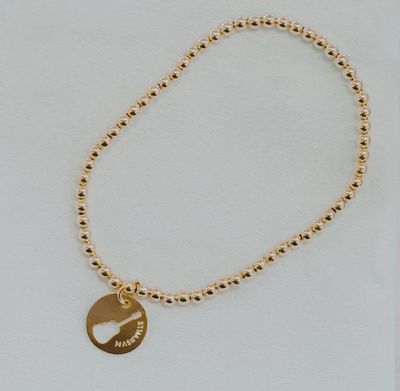 Enewton Classic Gold 3mm Bead Exclusive Nashville Charm Bracelet