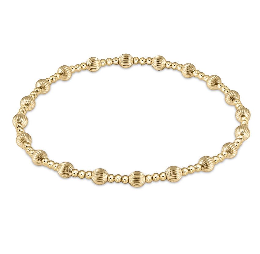 Enewton EXTENDS Dignity Sincerity Pattern 4mm Bead Bracelet Gold