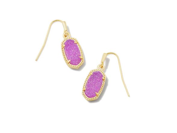 The Lee Earring Gold Mulberry Drusy