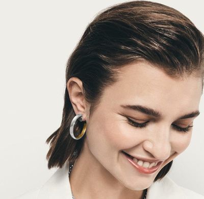 Ferrara Entrata Medium Hoop Earrings