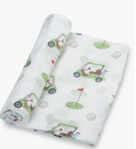 Golf A Round Baby Swaddle Blanket