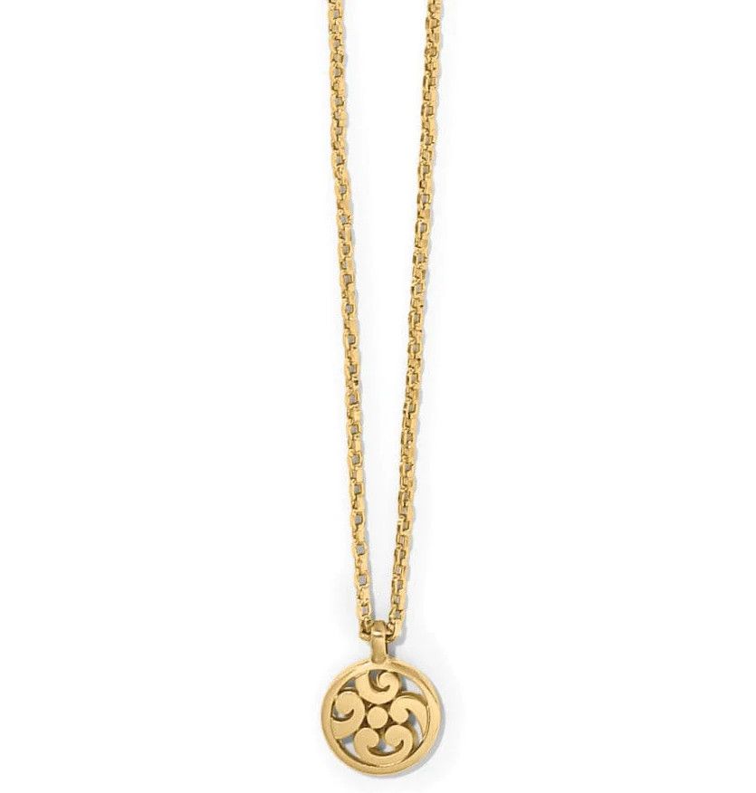 Contempo Medallion Petite Gold Necklace