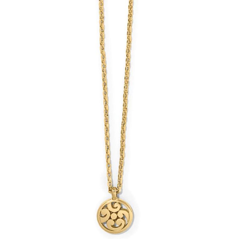 Contempo Medallion Petite Gold Necklace