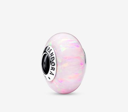 PANDORA™ Light Pink Lab Created Opalescent Pink Charm