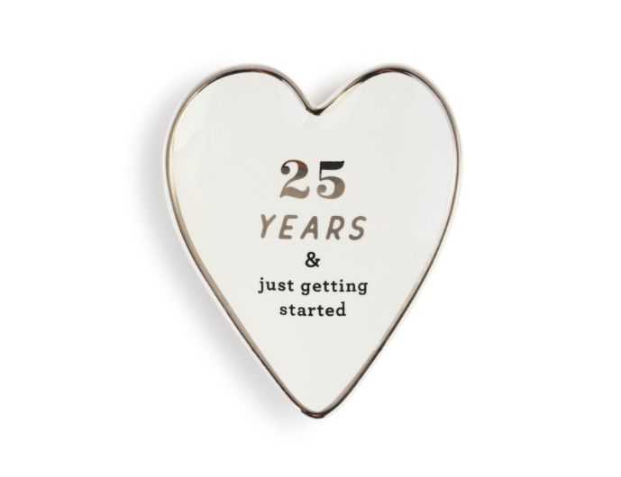 25 Years Art Heart Trinket Dish