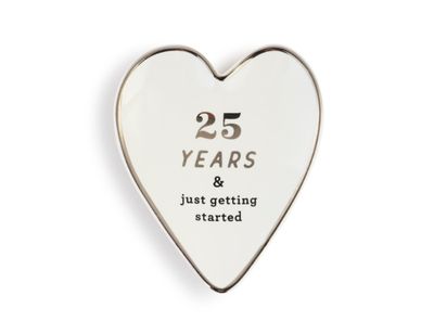25 Years Art Heart Trinket Dish