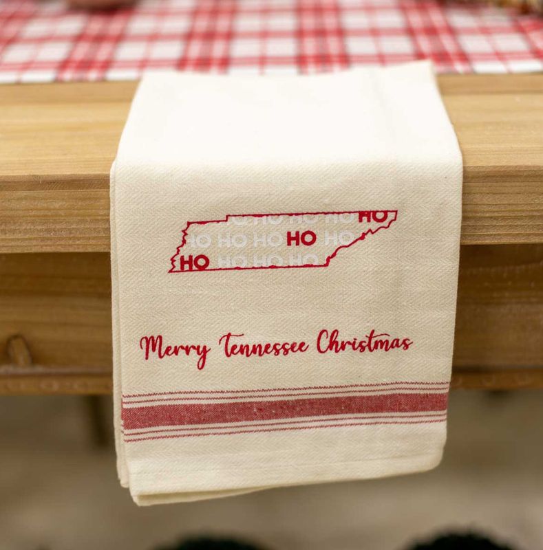 Merry Tennessee Christmas Hand Towel