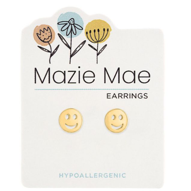 Mazie Mae Girls Earrings Smiley Face