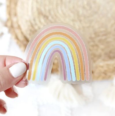 Clear Pastel Rainbow Sticker