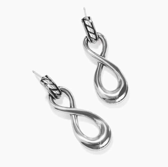 Interlok Infinity Post Drop Earrings