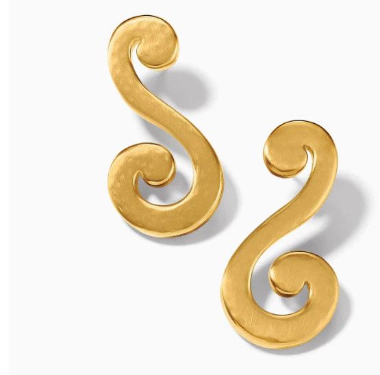 Royale Long Post Gold Earrings