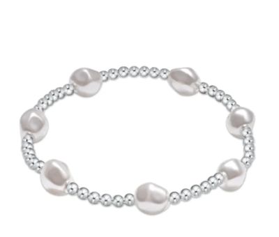 Admire Sterling 3mm Bead Bracelet Pearl