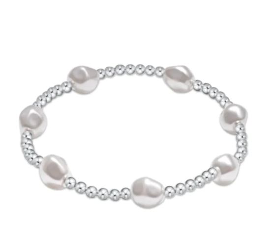 Admire Sterling 3mm Bead Bracelet Pearl