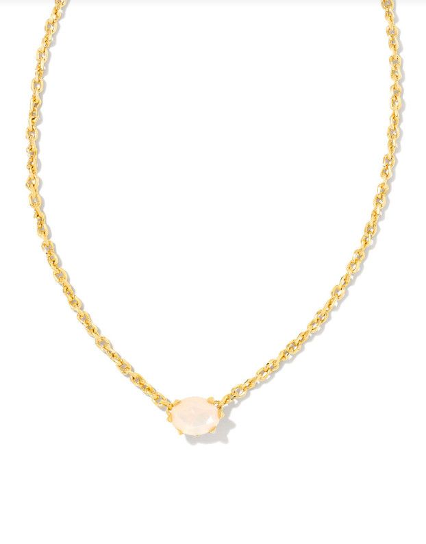 The Cailin Pendant Gold Champagne Opal Crystal