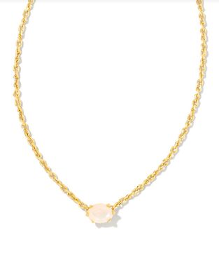 The Cailin Pendant Gold Champagne Opal Crystal