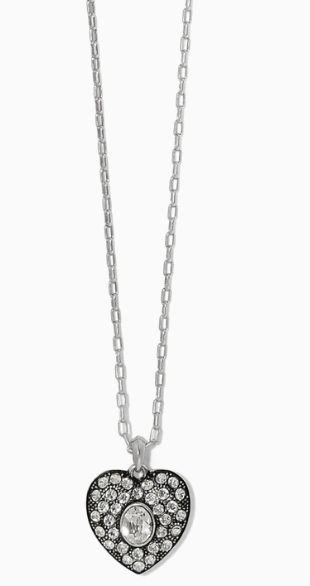 Adela Heart Mini Necklace Silver
