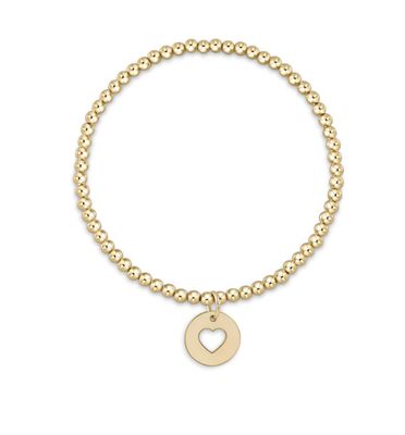 Enewton EXTENDS Classic Gold 3mm Love Gold Disc Bracelet