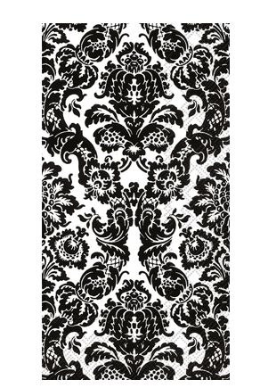 White Black Palais Guest Napkin