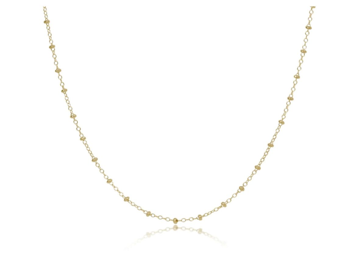 15&quot; Choker Simplicity Chain Gold 2mm Gold