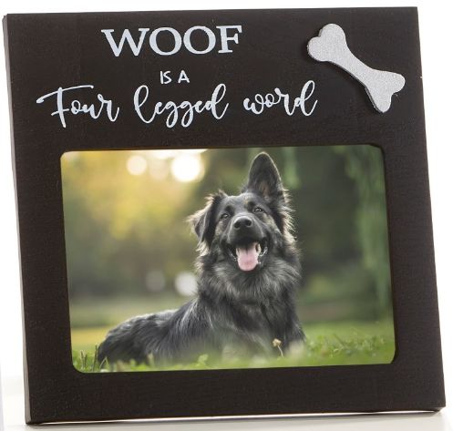 Woof is a Four Legged Word Photo Frame