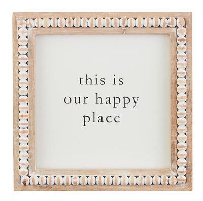 This Is Beaded Square Plaque