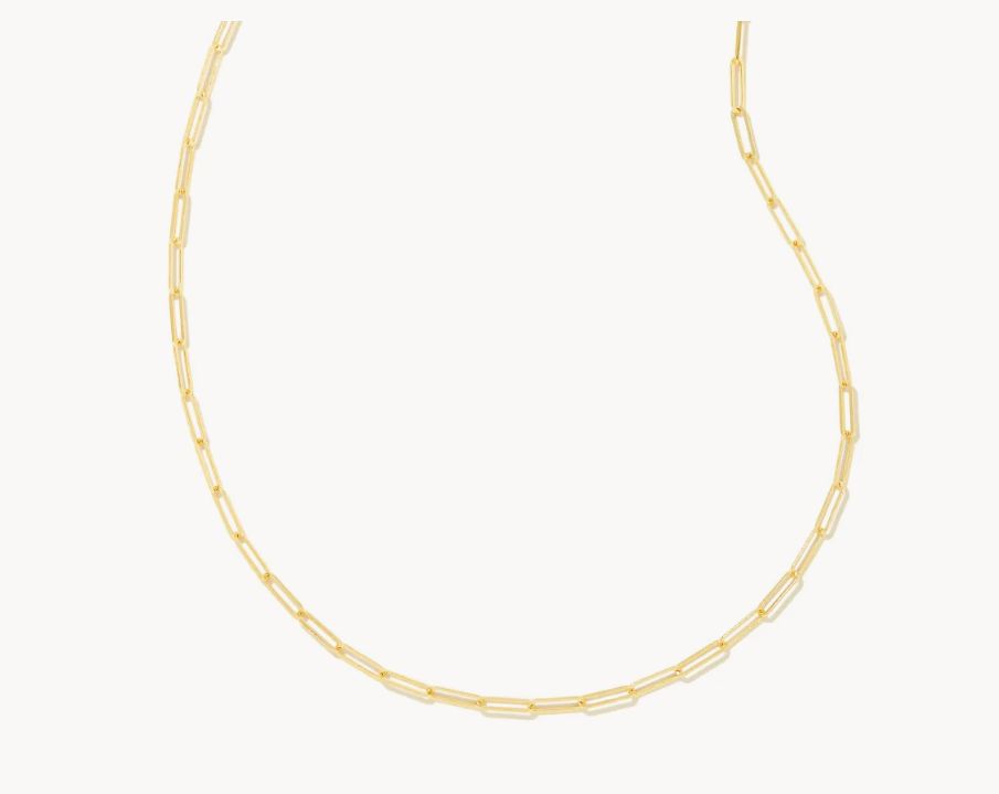 The Courtney Gold Paperclip Necklace Gold