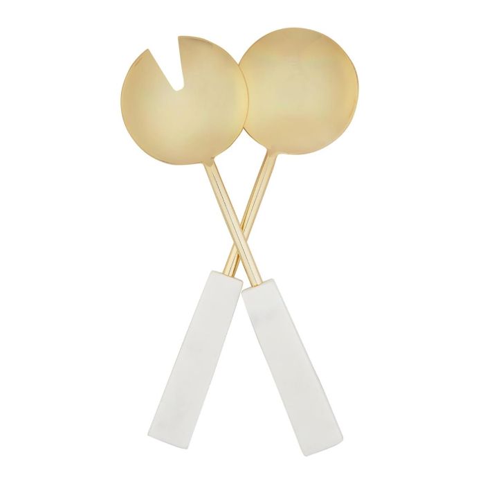 Gold Salad Servers Set