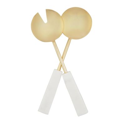 Gold Salad Servers Set